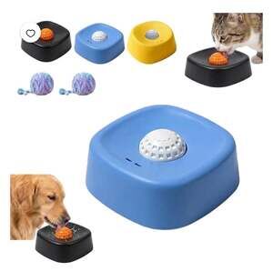 Interactive Slow Feeder Lick Bowl with Rolling Ball for Pets